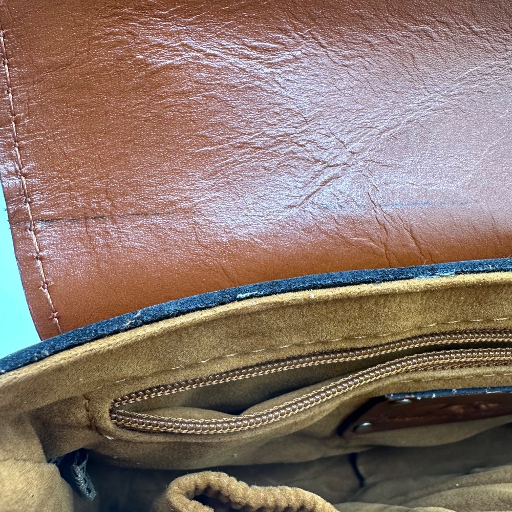 Patricia Nash Corfu Heritage Leather Crossbody Bag Tan With Dust Bag NWT - Picture 13 of 16